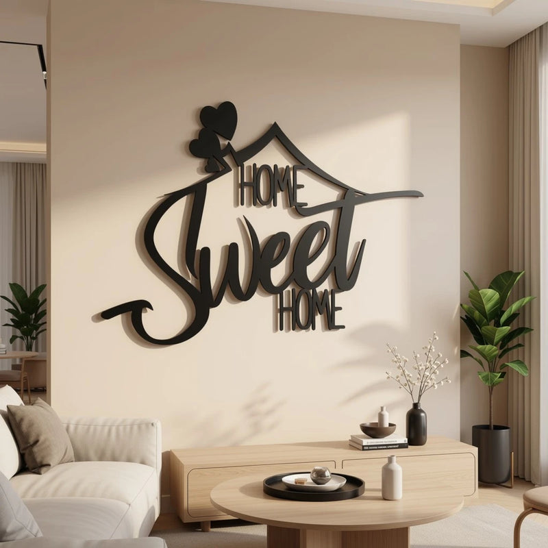 Metal Home Sweet Home wall sign